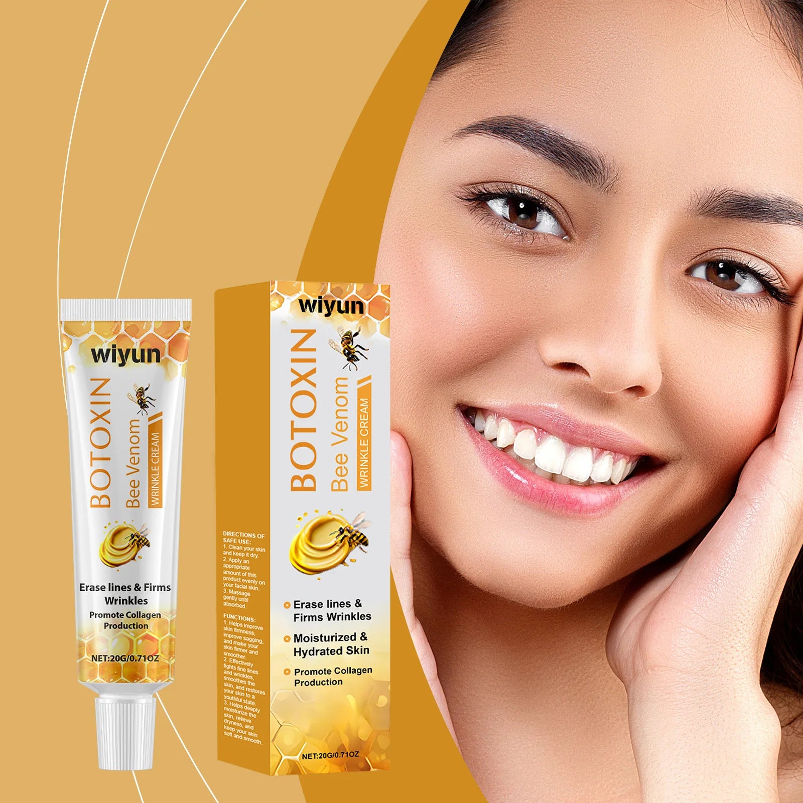 Creme antirrugas com veneno de abelha mágico