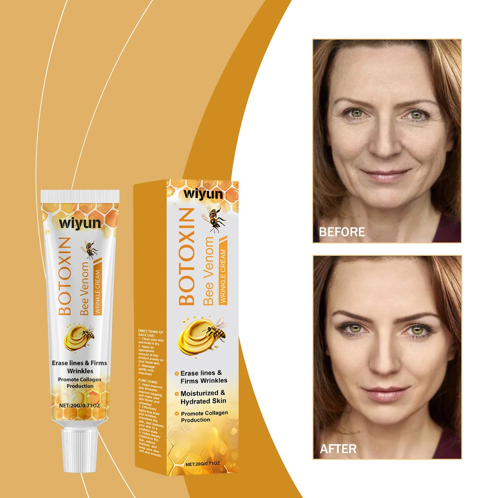 Creme antirrugas com veneno de abelha mágico