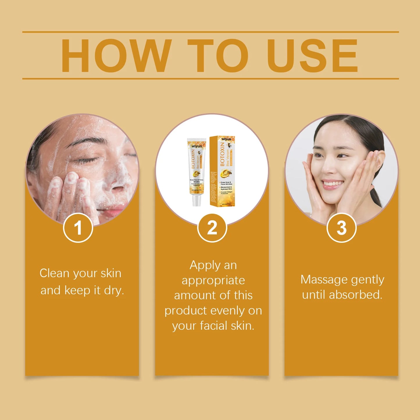 Crema antiarrugas con veneno de abeja mágico